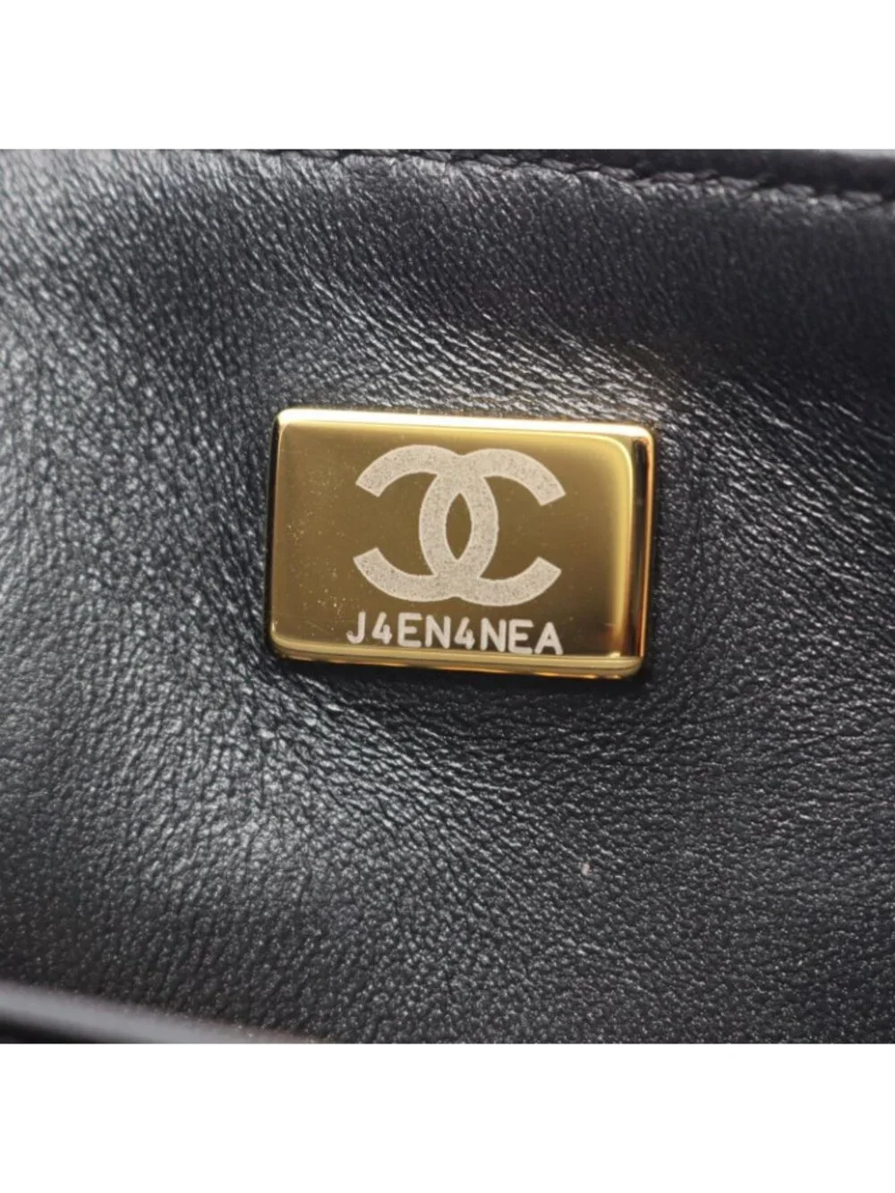 Chanel Shoulder Bag Quilted Top Handle 2-Way Black Lambskin Chain